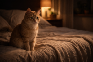 why does my cat stare at me