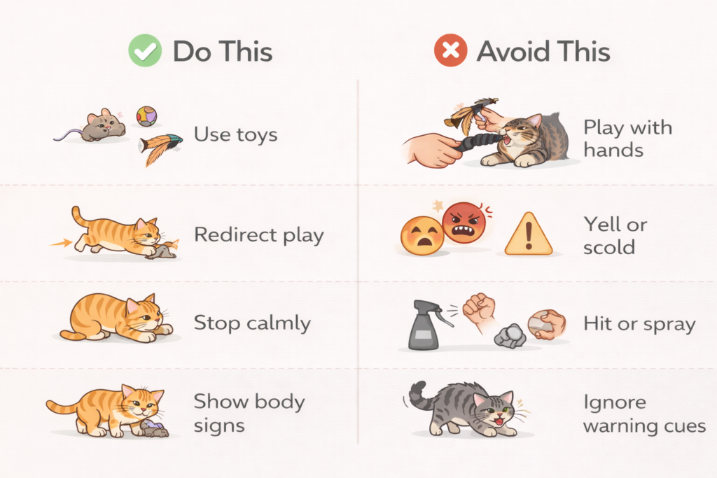 cat bite during play