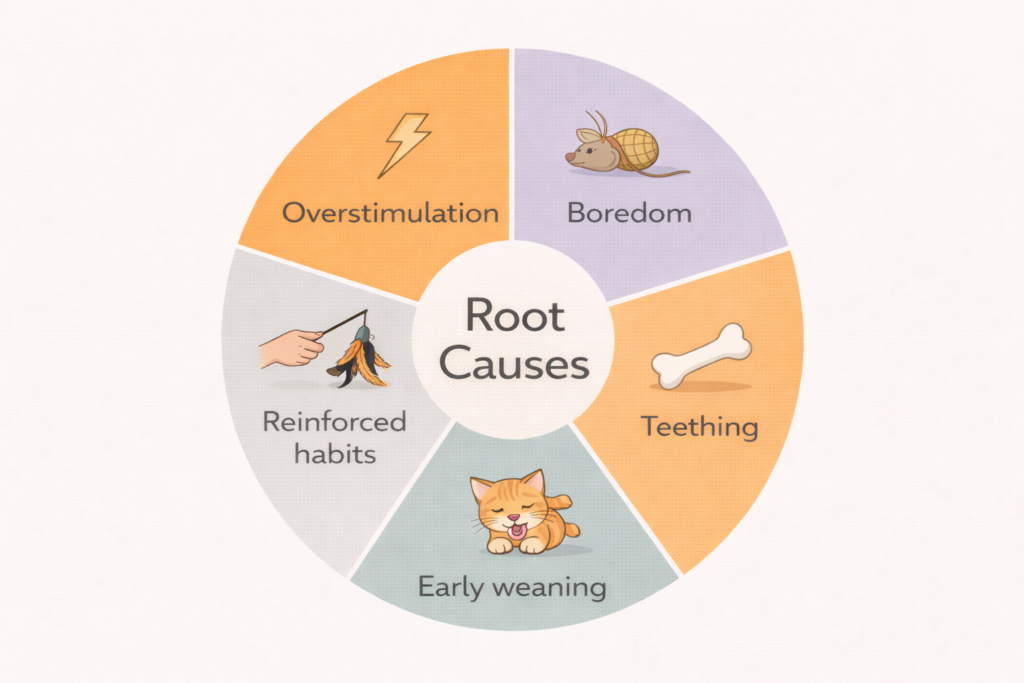 cat bite during play