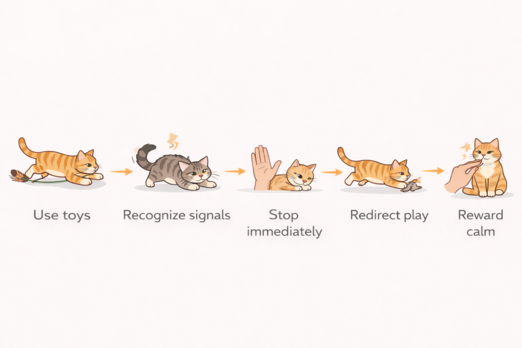 cat bite during play