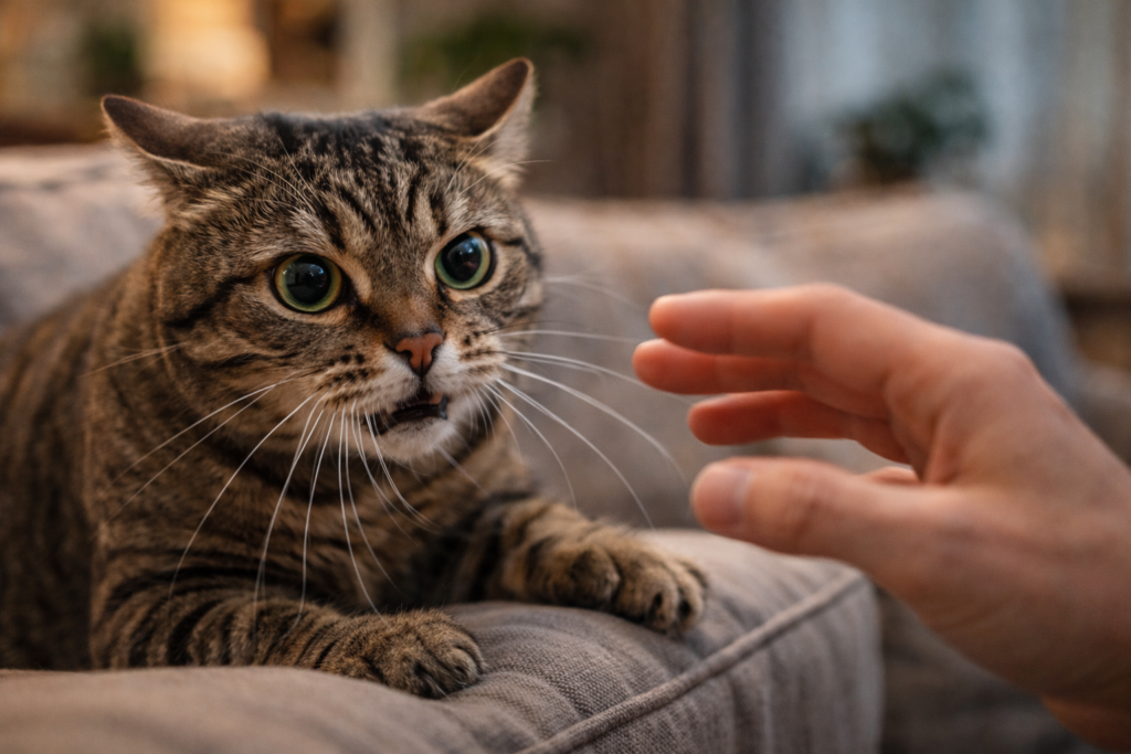 why does my cat bite me