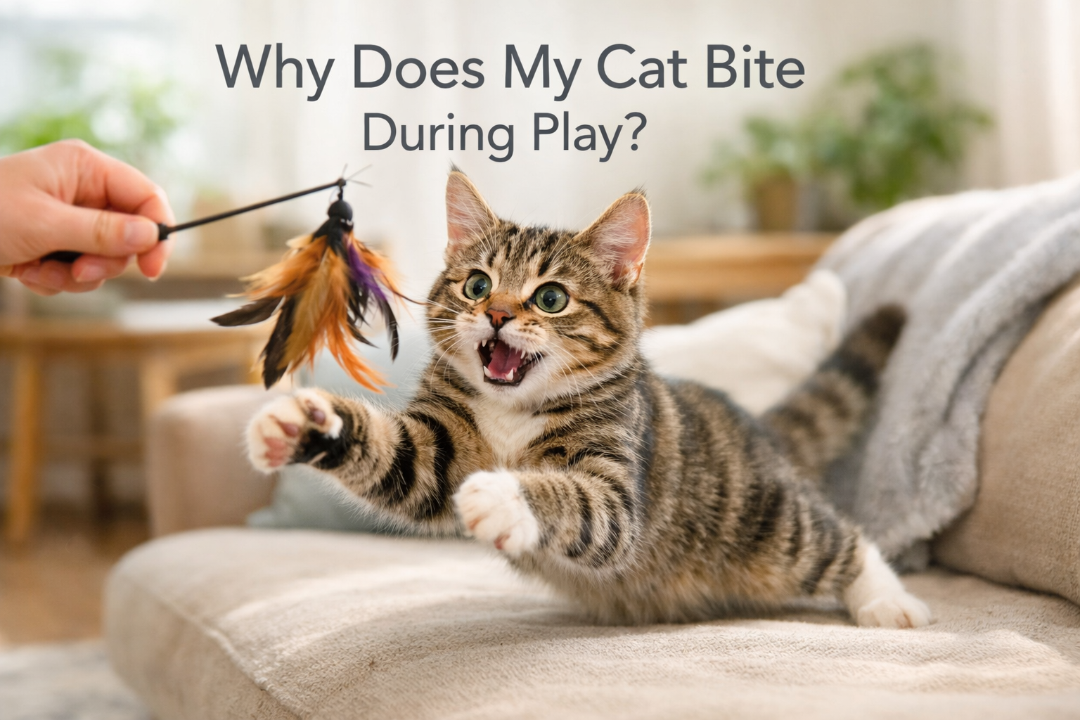 cat bite during play