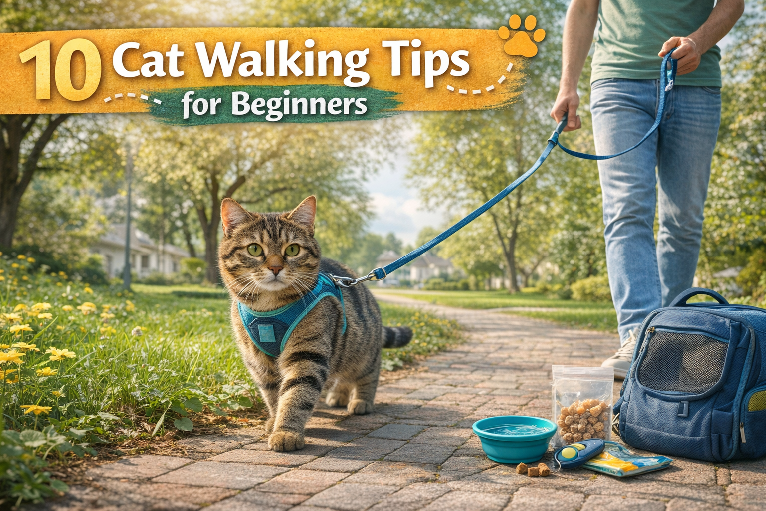 cat walking tips for beginners