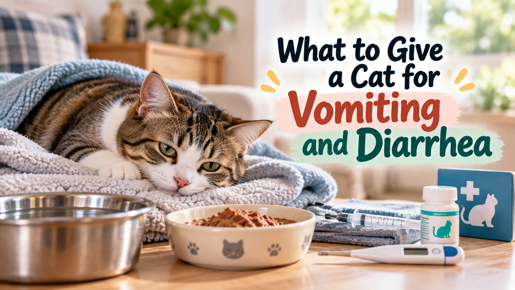 what to give a cat for vomiting and diarrhea