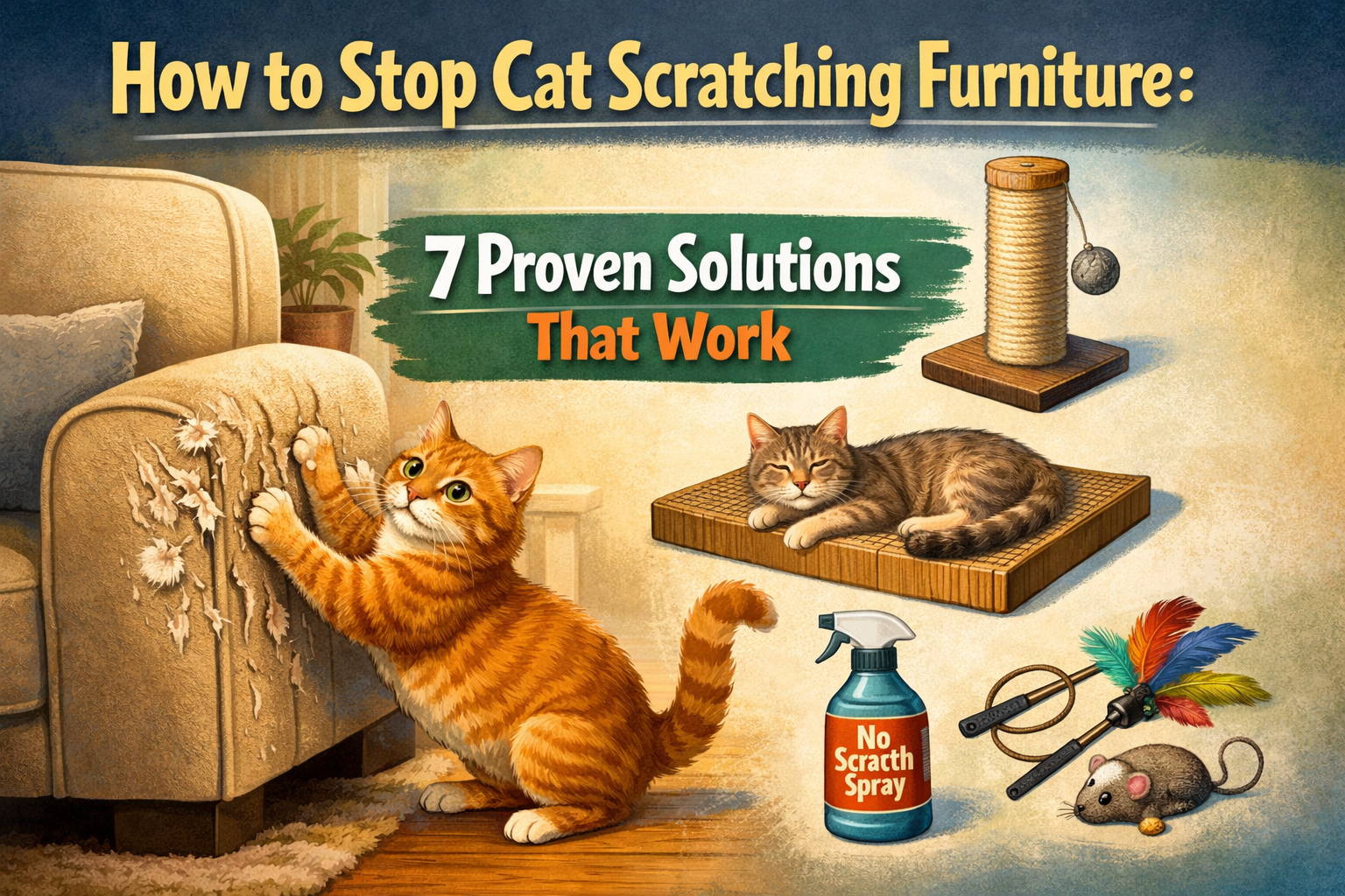 How to Stop Cat Scratching Furniture