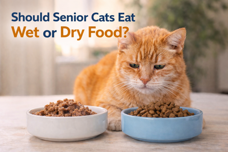 Should You Feed Your Senior Cat Wet Or Dry Food?