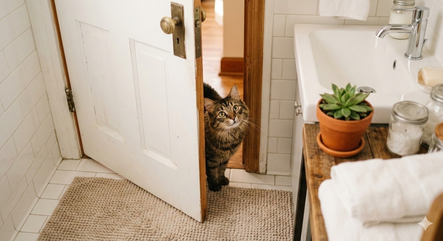 Why Does My Cat Follow Me to the Bathroom