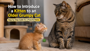 how to introduce a kitten to an older grumpy cat