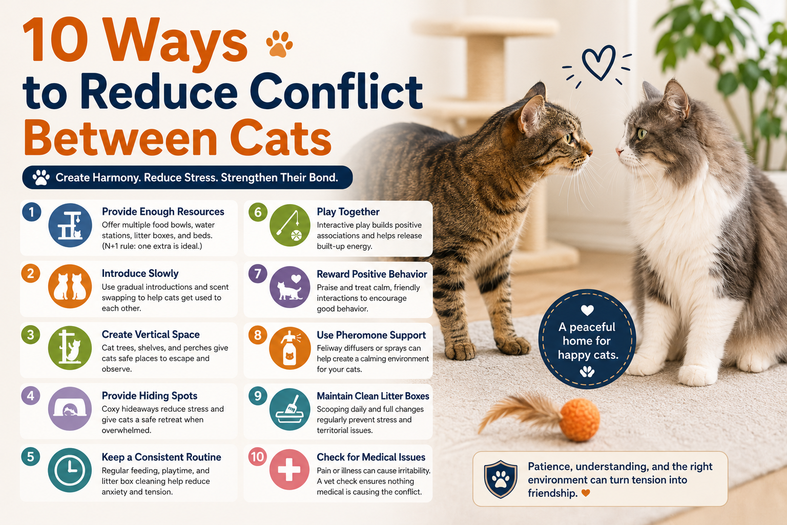 reduce conflict between cats