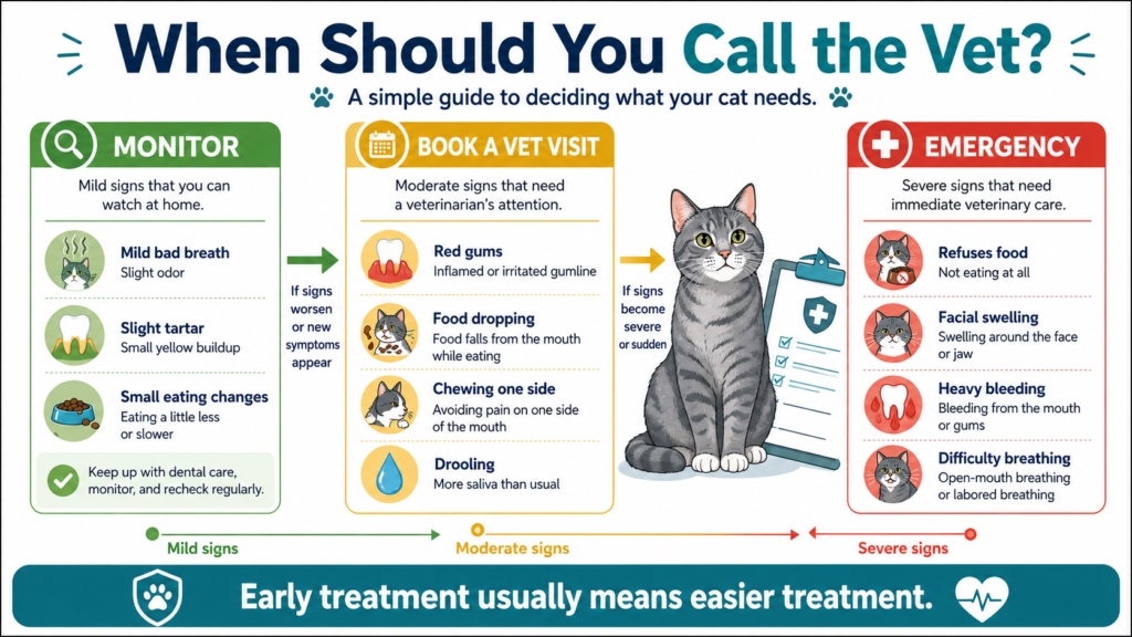 early signs of dental disease in cats