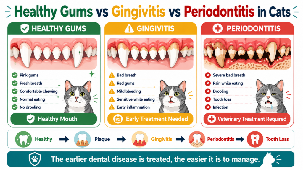 early signs of dental disease in cats