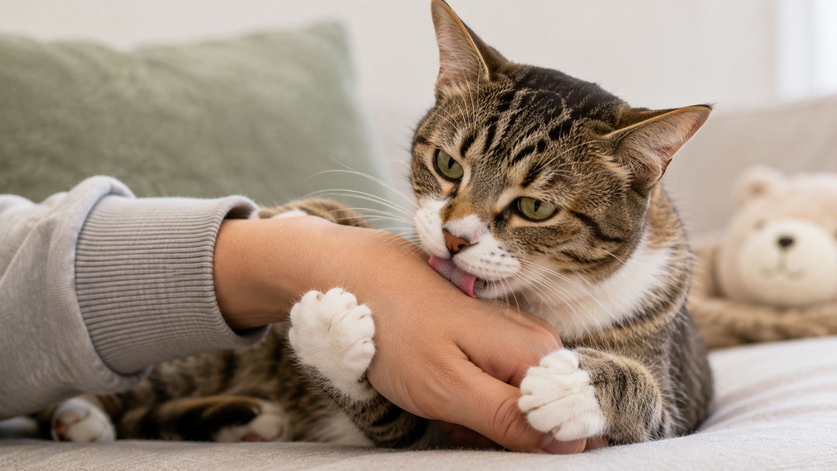 Why Does My Cat Bite Then Lick Me