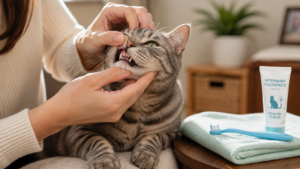 early signs of dental disease in cats