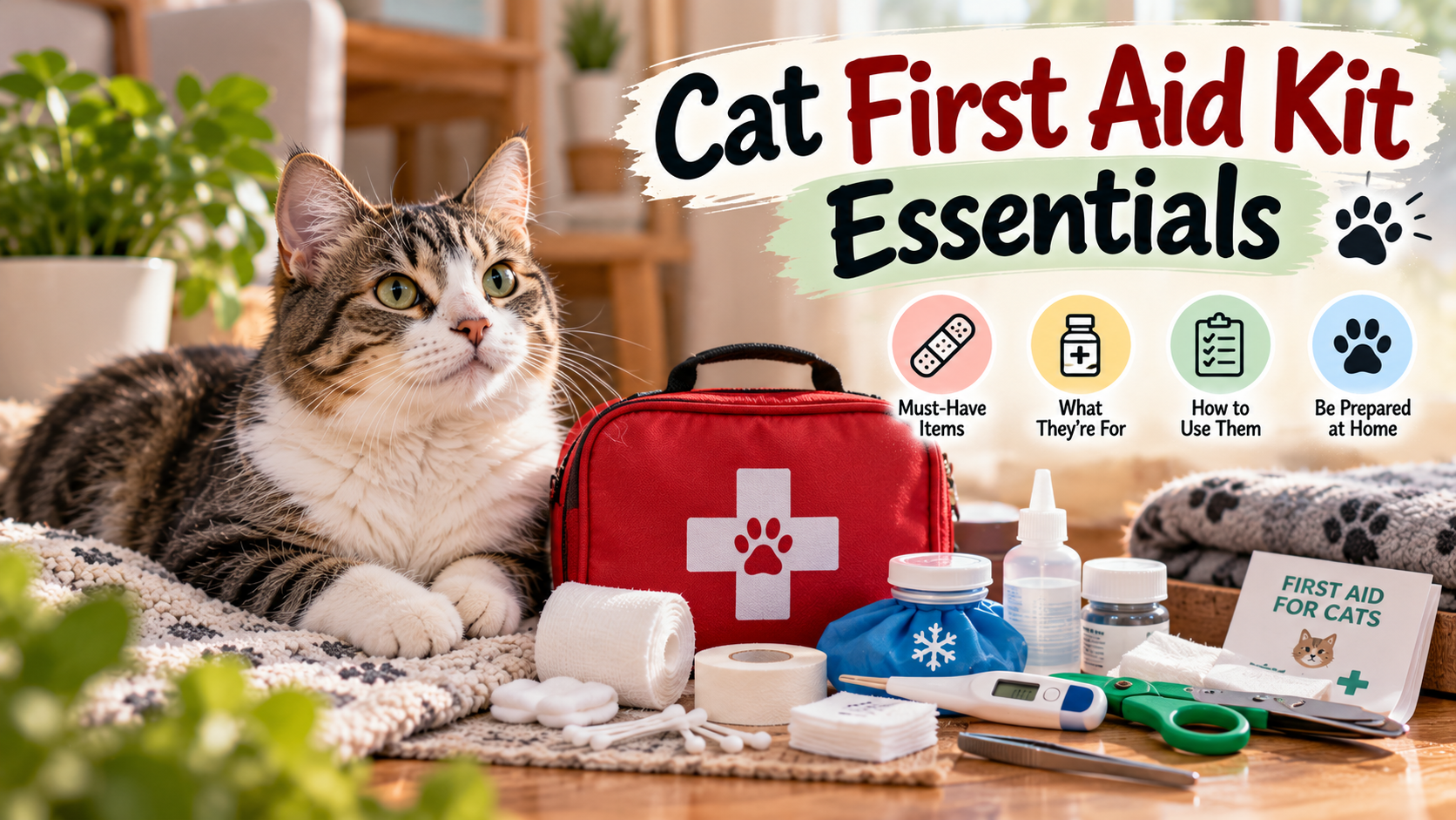 Cat First Aid Kit Essentials