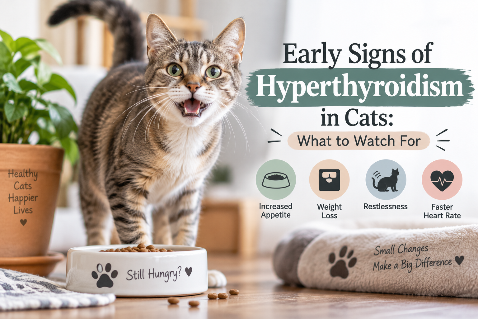 Early Signs of Hyperthyroidism in Cats