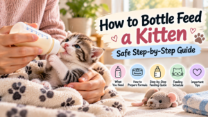 How to bottle feed a kitten