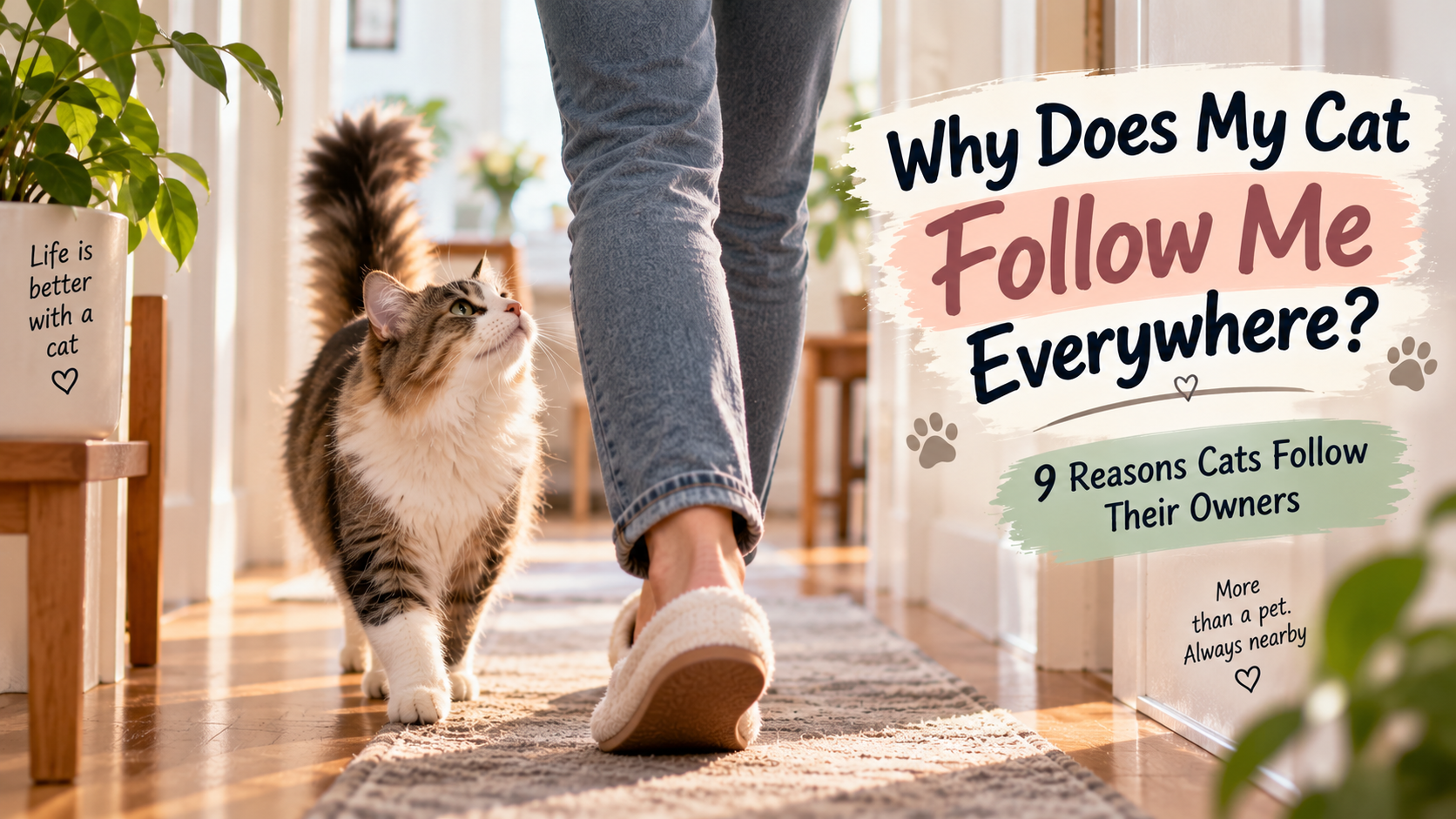 Why Does My Cat Follow Me Everywhere