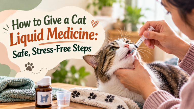 How to Give a Cat Liquid Medicine