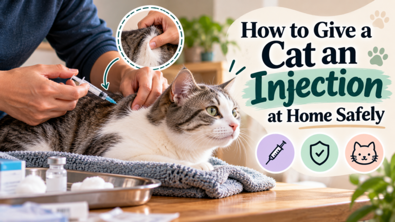 How to give a cat an injection at home safely